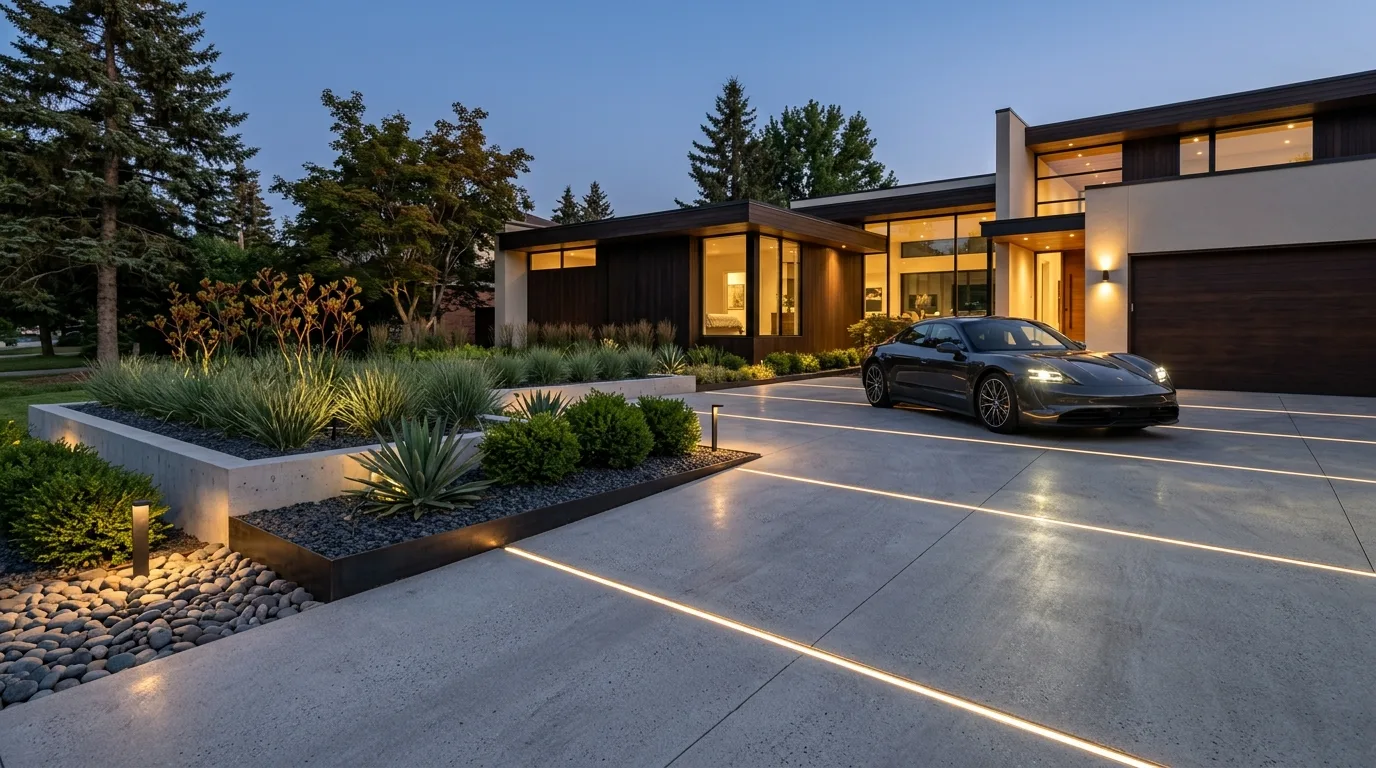 Layered Driveway Beds